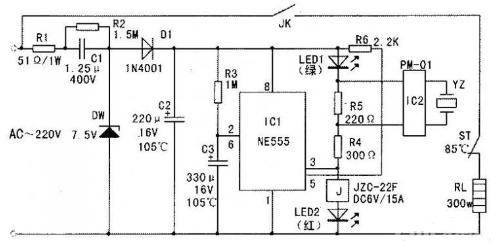 取暖器電機原理圖